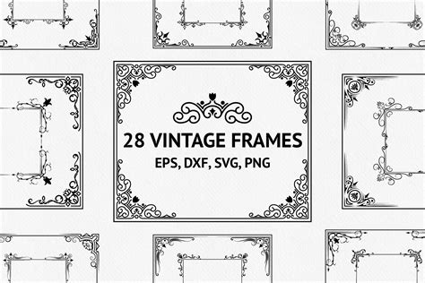 28 Vintage Ornate Frames Graphic by Kirill's Workshop · Creative Fabrica