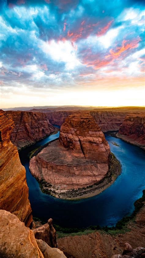 Horseshoe Bend Aerial View Wallpapers - Wallpaper Cave