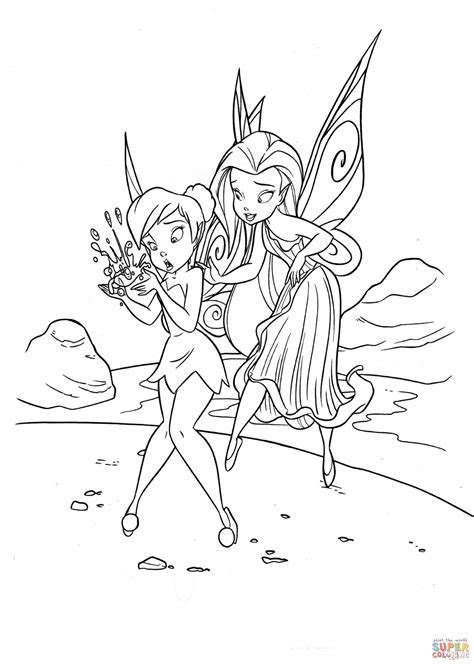 Rosetta Is Teaching Tinkerbell coloring page | Free Printable Coloring Pages