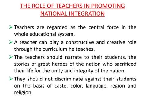 Role of Education in National integration | PPT