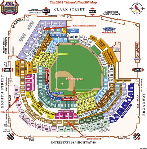 Seating Chart Busch Stadium St. Louis Cardinals | NAR Media Kit