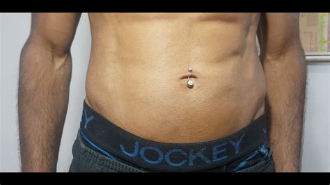 Men Navel Piercing. The Hardest One - YouTube