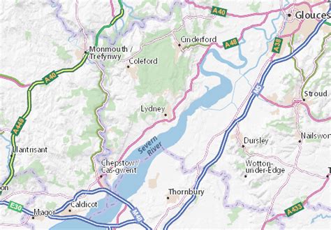 MICHELIN Lydney map - ViaMichelin