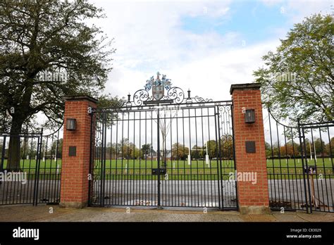 Rugby Public School entrance gates Warwickshire England Uk Stock Photo ...