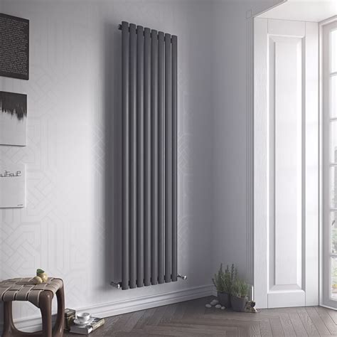 Ximax Fortuna Vertical Radiator Anthracite (H)1800 mm (W)590 mm ...