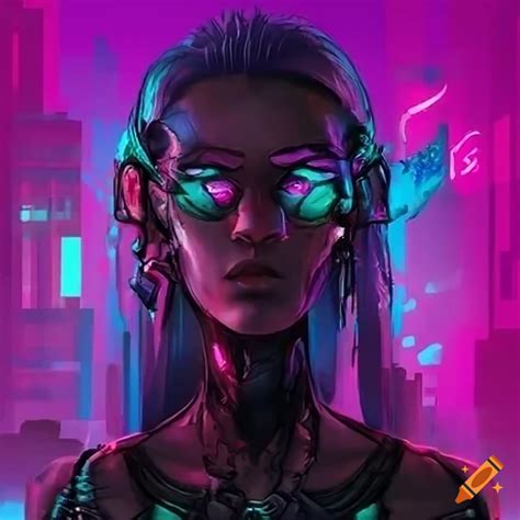 Cyberpunk avatar illustration