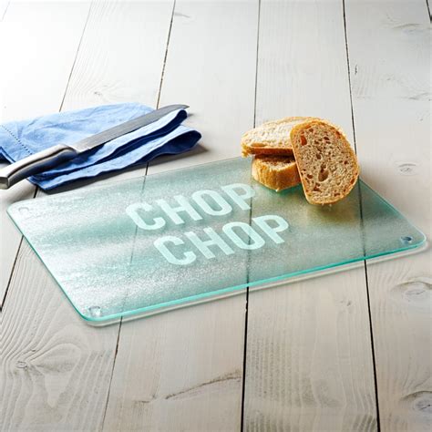 'Chop Chop' Glass Chopping Board - Becky Broome Becky Broome