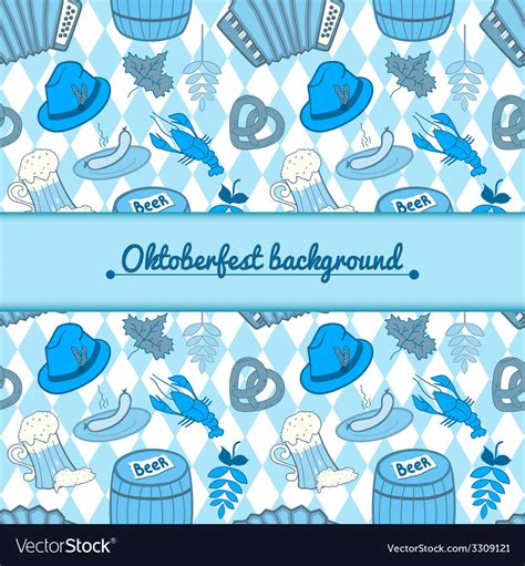 Oktoberfest background Royalty Free Vector Image