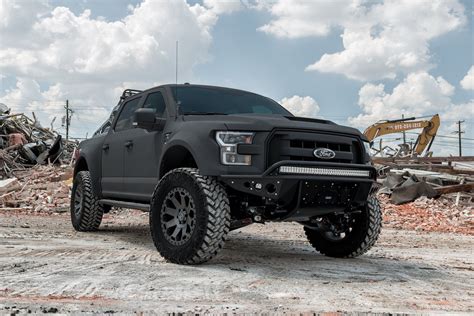 Teflon Ford Tough F150 on Black Rhino Wheels | Jacked up trucks, Black rhino wheels, Trucks