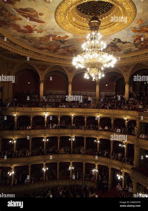 Interior of Hungarian State Opera House Budapest Hungary Stock Photo ...