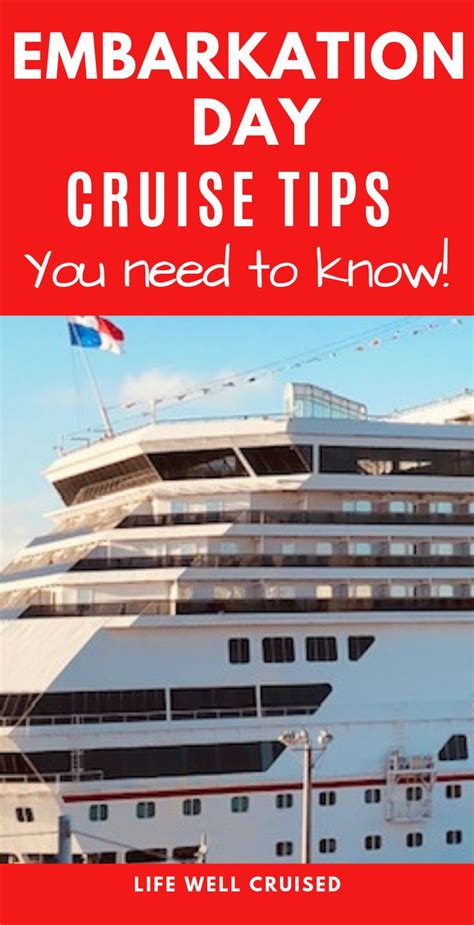 25 Cruise Embarkation Day Tips and Secrets You Need to Know | Cruise ...