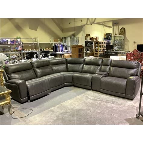 *TESTED WORKING* 6-PIECE SECTIONAL RECLINING SOFA WITH USB PORTS, POWER ...