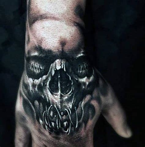 80 Skull Hand Tattoo Designs For Men - Manly Ink Ideas