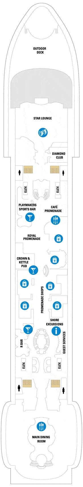 Explorer of the Seas Deck plan & cabin plan