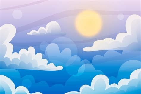 Free Vector | Sky - background for video conferencing