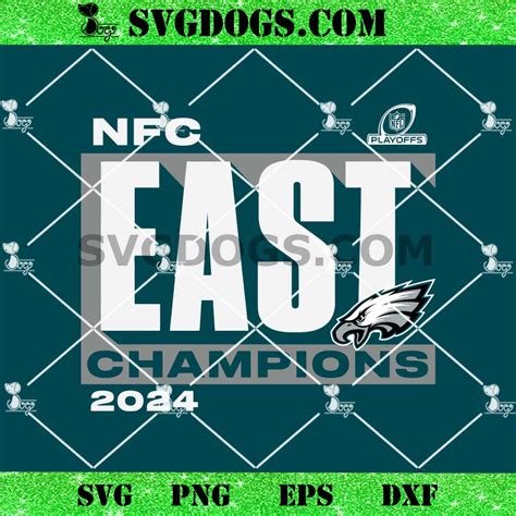 Philadelphia Eagles NFC East Champions 2024 SVG