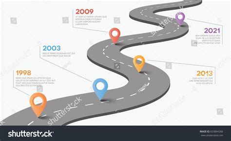 Vector Road Pointers Timeline Concept Stock Vector (Royalty Free ...