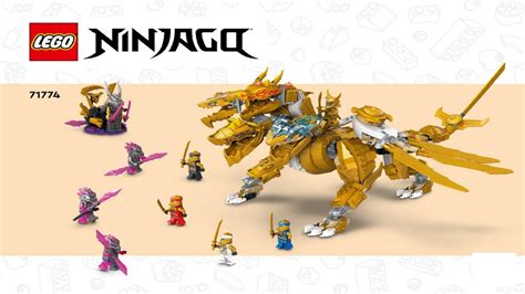 LEGO instructions - Ninjago - 71774 - Lloyd's Golden Ultra Dragon - YouTube