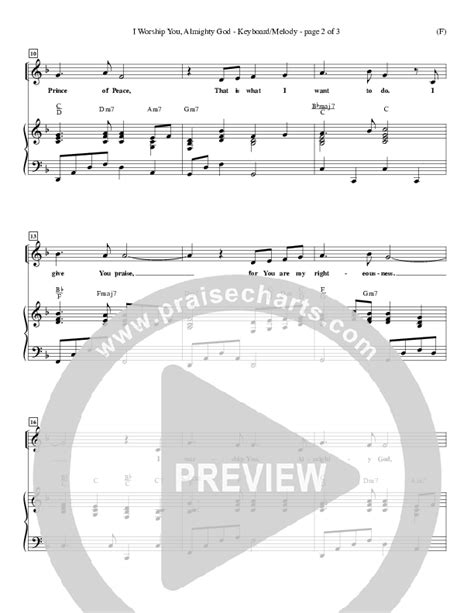 I Worship You Almighty God Sheet Music PDF (Sondra Corbett) - PraiseCharts