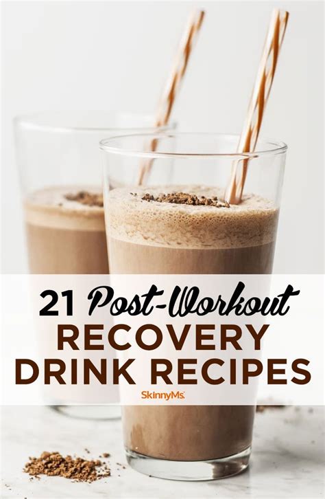 21 Post-Workout Homemade Recovery Drink Recipes | Recovery drink recipe ...