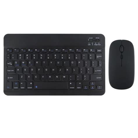 Bluetooth Wireless Keyboard Mouse Set Black