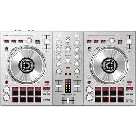 Pioneer DDJ-SB3-S Limited Edition Silver Serato DJ Controller with Pad Scratch Silver | Musician ...