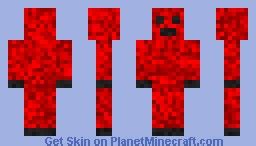 Red Creeper Minecraft Skin