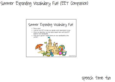 Reading Comprehension Stories: Summer Expanding Vocabulary Fun! (EET Companion)