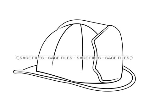 Firefighter Hat Outline SVG Fireman Hat SVG Firefighter Hat - Etsy UK