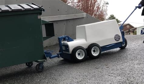 Dumpster Mover - Make your Garbage bin Motorized by Battery powered Tug.