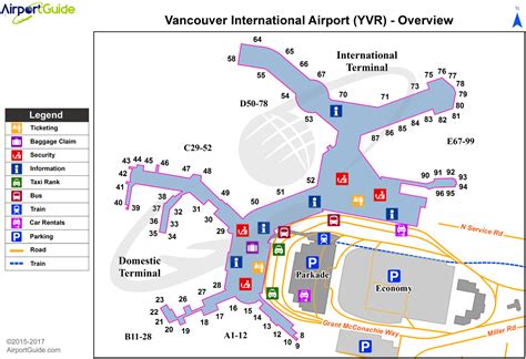 Vancouver - Vancouver International (YVR) Airport Terminal Maps - TravelWidget.com