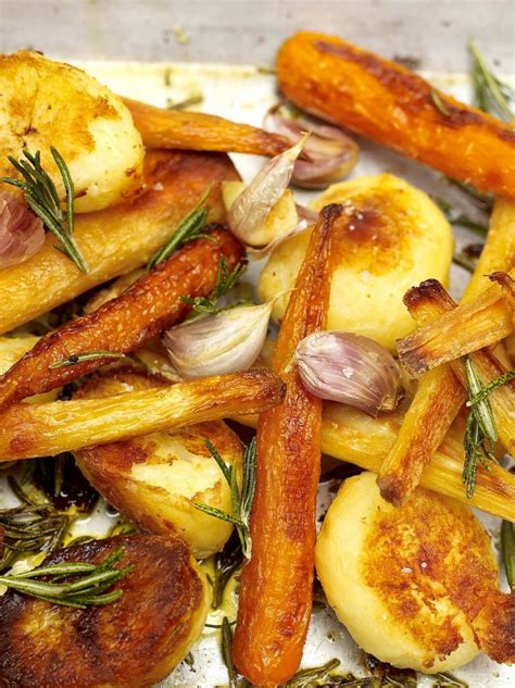 Roast Potatoes and Carrots | Vegetables Recipes | Jamie Oliver Recipes