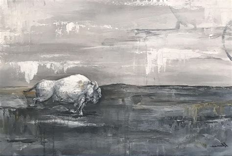 White Buffalo | Painting Commission - K Llamas Fine Art