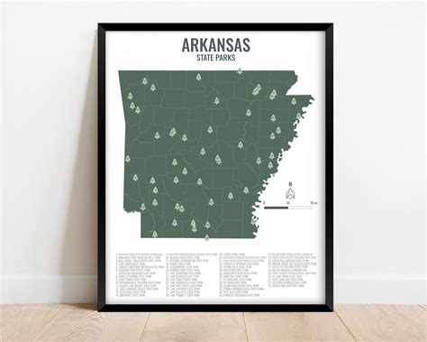 This state parks map makes a great gift for the hiker or nature lover ...