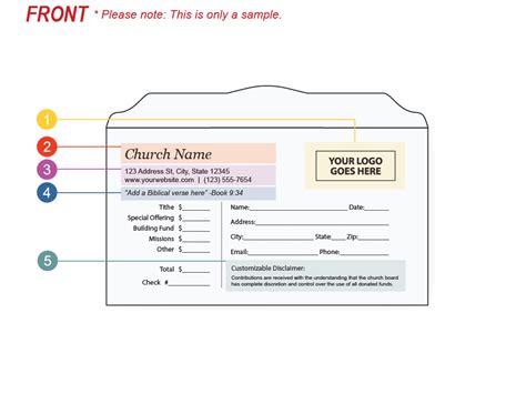 Custom Offering Envelopes | Printed Offering Envelopes for Churches