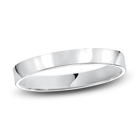 Flat Wedding Band 14K White Gold 3mm | Jared