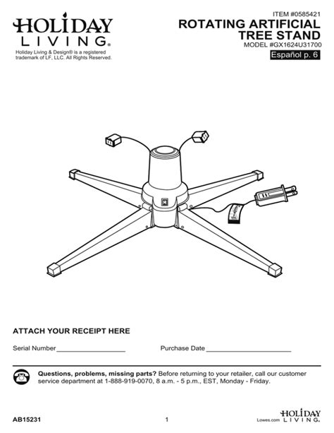 rotating artificial tree stand