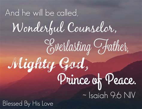 Blessed by His Love: Day Two: The Wonderful Names of Jesus (Isaiah 9:6-7)