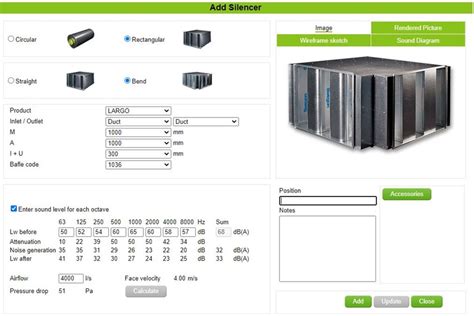 ProSilencer – Software for sound attenuator selection