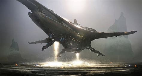 Spaceships and environments by Emmanuel Shiu #starcitizenarmor | Concept ships, Star citizen ...