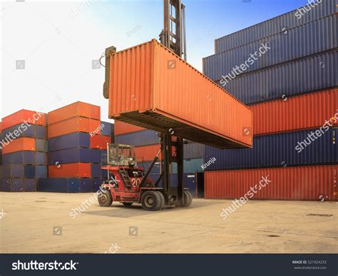 Crane Lifting Container Yard Control Loading Stock Photo 521924233 | Shutterstock