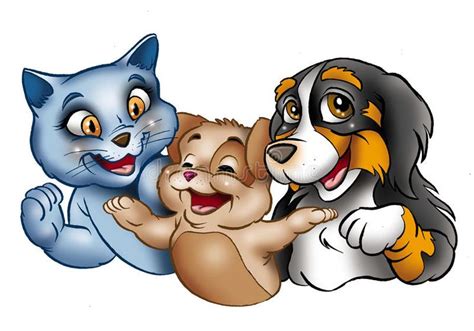 dog and cat cartoon clipart - Ember Memoir Picture Show