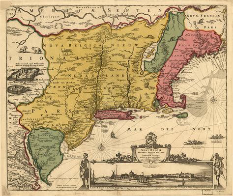 Dutch colonies and claims in North America, 1656 [6840×5770] : r/MapPorn