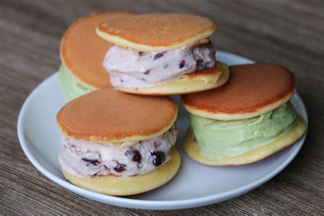 Mini Dorayaki with Matcha and Anko Ice Cream | Emi Cooks