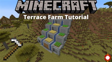 Minecraft How to Build a Terrace Farm -Tutorial- - YouTube