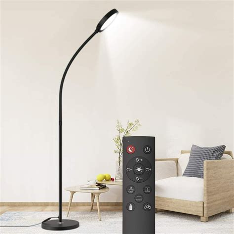 Dodocool Floor Lamp with Remote, 2500K-6000K 4 Color Temperatures ...