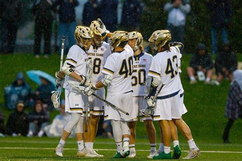 Men's lacrosse: Notre Dame rolls past Hopkins in NCAA first-round game | Hub