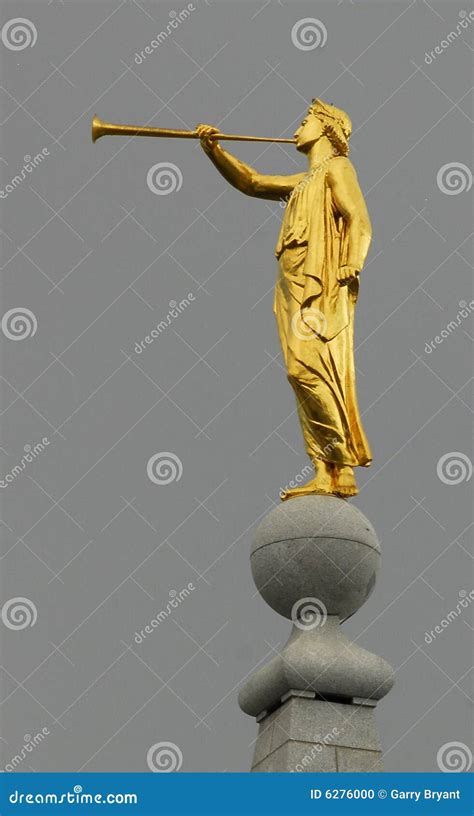 Angel moroni statue stock photo. Image of latter, icon - 6276000