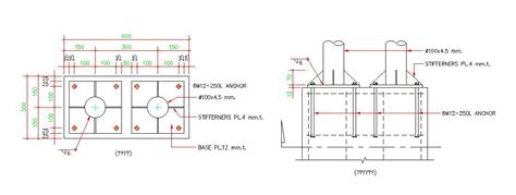 The Layout Of The Beam Stiffener Are Given In This 2d Autocad Dwg ...