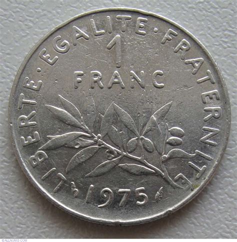 1 Franc 1975, Fifth Republic (1971-1985) - France - Coin - 868